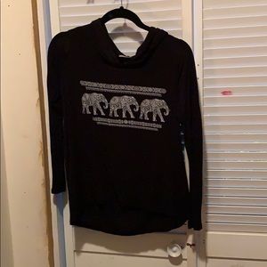 VERY soft sheer elephant hoodie